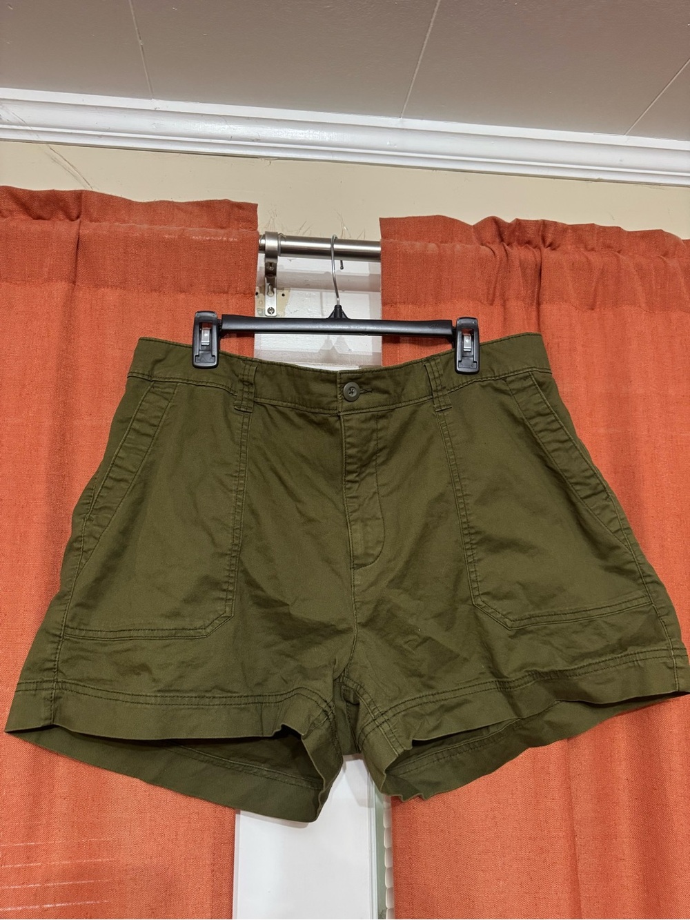 Old Navy Olive OG Chino High-Rise Shorts